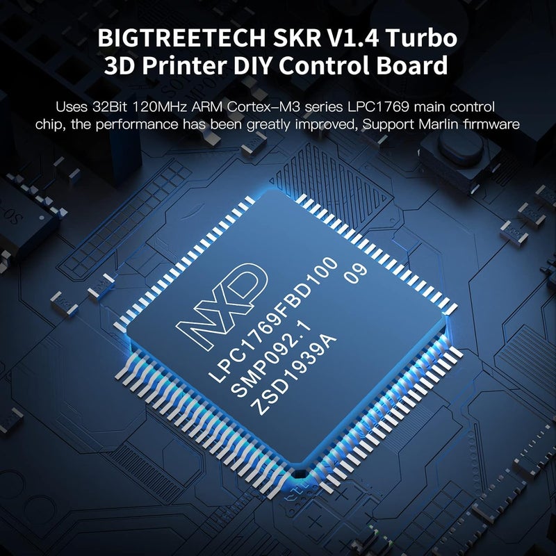 BigTreeTech SKR V1.4 Turbo 32Bit Control Board 120MHZ Support 5 Axis TMC2209 Stepper Motor Driver Klipper/Marlin Compatible with HDMI5/TFT35/TFT70 Touch Screen BTT Pi for Ender 3/CR10/Voron DIY Board - Image 4