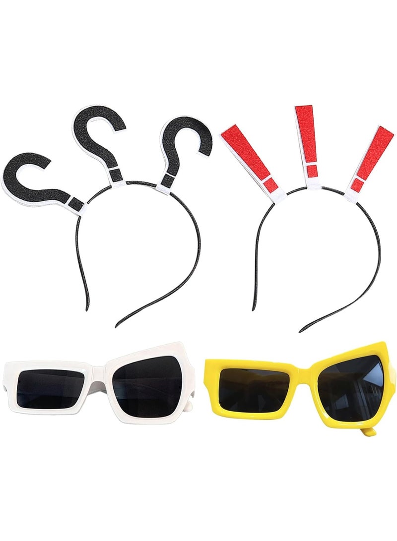 KASTWAVE Funny Eyes Glasses, 4 PCS Party Sunglasses, Novelty Shades Funny Eyewear, Fancy Photo Props for Adults, Party Glasses Decoration Supplies, for Kid and Adults Party Props Glasses Decoration Supplies - Image 1