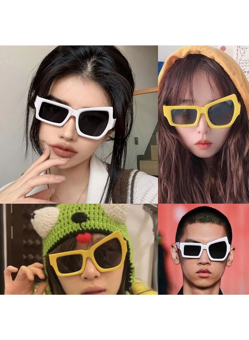 KASTWAVE Funny Eyes Glasses, 4 PCS Party Sunglasses, Novelty Shades Funny Eyewear, Fancy Photo Props for Adults, Party Glasses Decoration Supplies, for Kid and Adults Party Props Glasses Decoration Supplies - Image 2