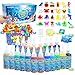 Flavery Magic Water Elf Toy Kit Fairy Water Gel Kit with 20 Magic Gels and 24 Shape Molds Craft for Kids Aqua Squishy DIY Set Birthday Gifts Water Pets - Image 3