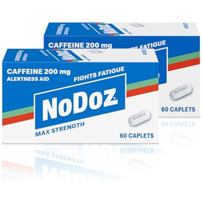 NoDoz 200mg Caffeine Pills Maximum Strength, 120 Caplets total - Image 1