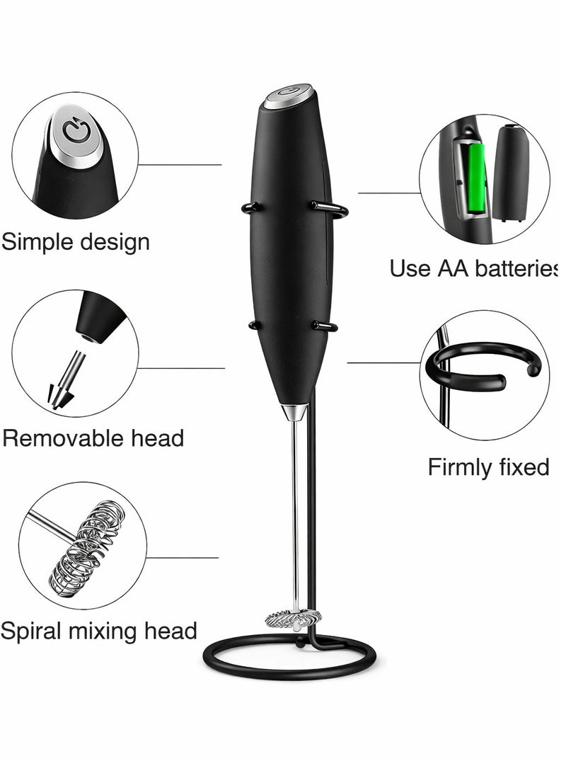 Handheld Milk FROTHER with Battery Operated Stand and Milk FROTHER - Image 3
