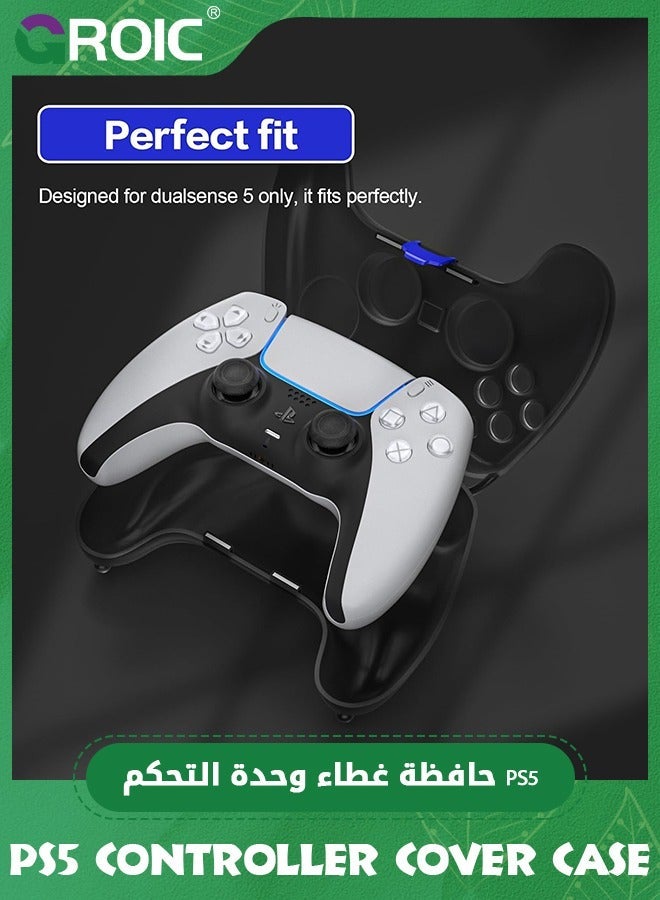 GROIC Black PS5 Controller Cover Case, Hard Shell Protection Case for DualSense Wireless Controller, PlayStation 5 Accessories  - Image 5