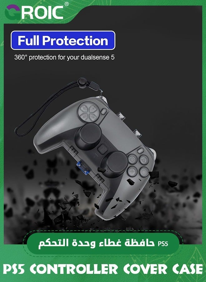 GROIC Black PS5 Controller Cover Case, Hard Shell Protection Case for DualSense Wireless Controller, PlayStation 5 Accessories  - Image 2