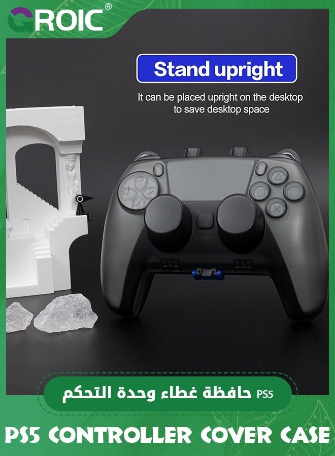 GROIC Black PS5 Controller Cover Case, Hard Shell Protection Case for DualSense Wireless Controller, PlayStation 5 Accessories  - Image 4