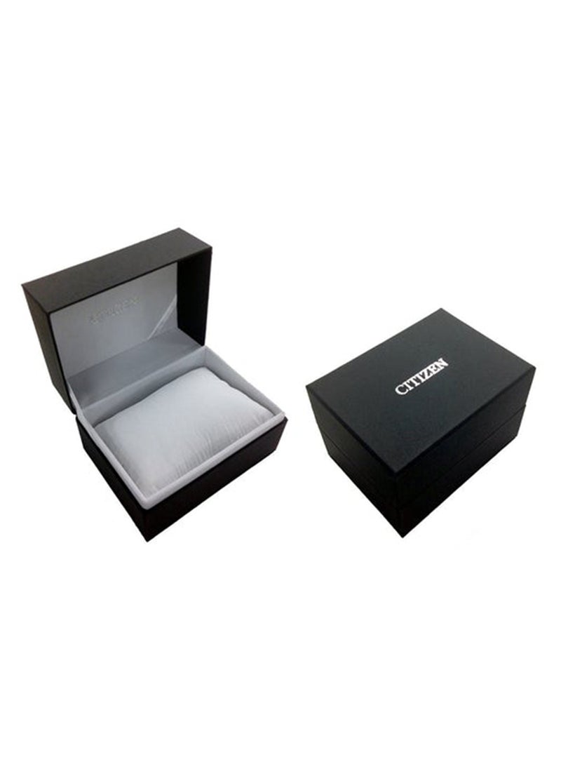 CITIZEN ساعة يد ستانلس ستيل بعقارب دائرية الشكل للرجال AN3689-55X - 44 ملم  - Image 4