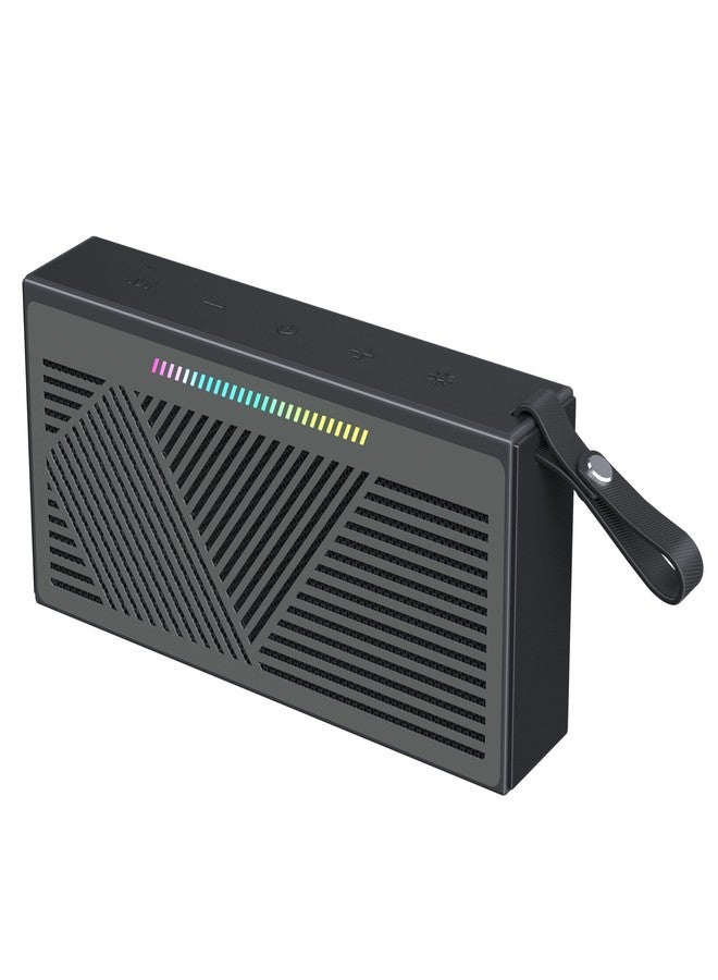 HOTTABLET Portable IPX5 Waterproof Bluetooth Speaker for Home Party Outdoor Beach，Black - Image 1