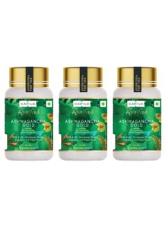 Kapiva Ashwagandha Gold 30 Capsules - Pack Of 3  - Image 1