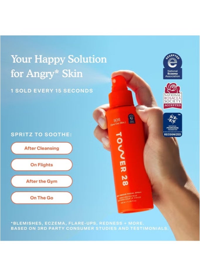 Tower 28 SOS Daily Rescue Facial Spray - The Miracle pH - Balancing Toner!  4 Fl Oz - Image 5