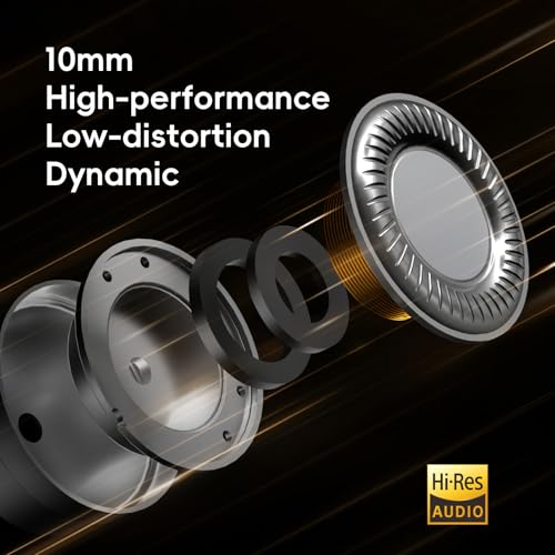 HiBy سماعات HiBy Yacht10 IEM φ10mm ديناميكية من سبائك المغنيسيوم والألمنيوم عالية الأداء مع تشويه منخفض ديناميكي 0.78mm 2-pin قابلة للفصل - Image 3