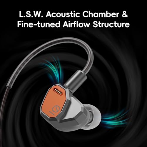 HiBy سماعات HiBy Yacht10 IEM φ10mm ديناميكية من سبائك المغنيسيوم والألمنيوم عالية الأداء مع تشويه منخفض ديناميكي 0.78mm 2-pin قابلة للفصل - Image 5
