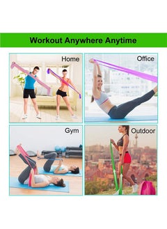 HY 2 Pcs Resistance Bands, Elastic Exercise Bands for Working Out, Physical Therapy, Recovery, Yoga, Pilates, Strength Training  - Image 5