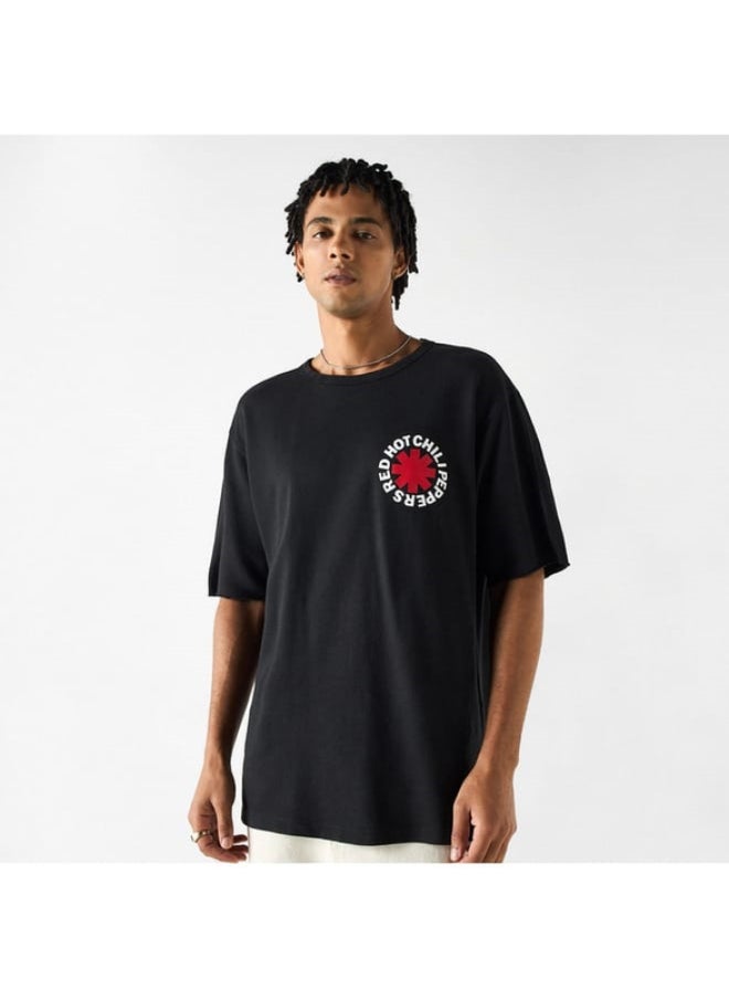 SP Characters Typographic Print T-shirt with Crew Neck and Short Sleeves  - Image 4