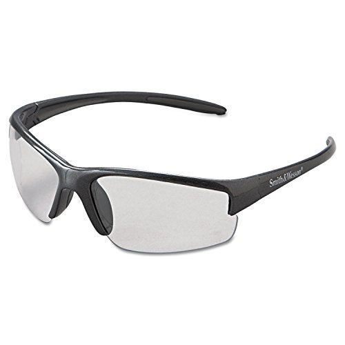 Smith & Wesson Smith and Wesson Safety Glasses with Gun Metal Frame and Anti-Fog Clear Lens - Image 1