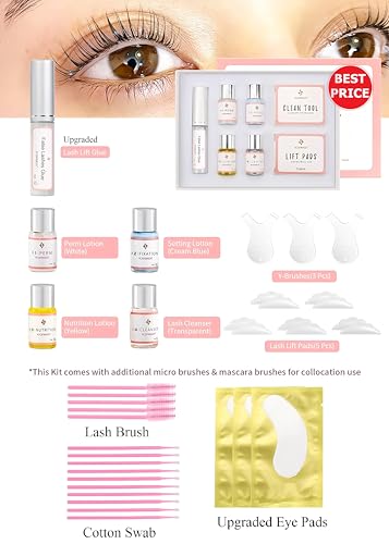 ICONSIGN Lash Lift Kit Eyelash Perming Full Lash Kit All in 1 Professional Eyelash Curling Lash Extension Set Upgraded Glue Version SemiPermanent Lash Lifting Tools Suitable for Salon ICONSIGN - Image 3