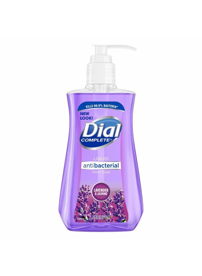 Dial Antibacterial Liquid Hand Soap, Lavender & Twilight Jasmine, 7.5 Fluid Ounces - Image 1