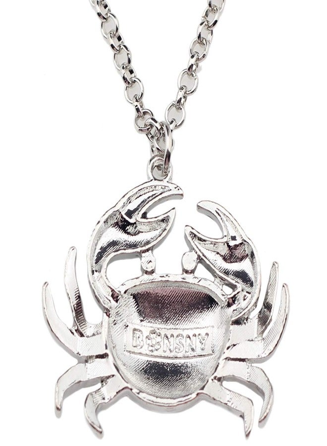 DUOWEI Cute Crab Necklace Pendant Hypoallergenic Jewelry Summer Spring Gifts (Blue) - Image 5