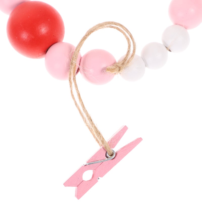 2pcs Hanging Bead Garland Wall Photo Display Clip Photo Display Garland with Clips - Image 5