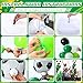 Kasyat 2 Sets Soccer Balloon Column Stand Kit with 4D Soccer Green Black Star Foil and 100 Latex Balloons Green White Black Arch Kit for Floor for Football Sports Party Decorations - Image 4