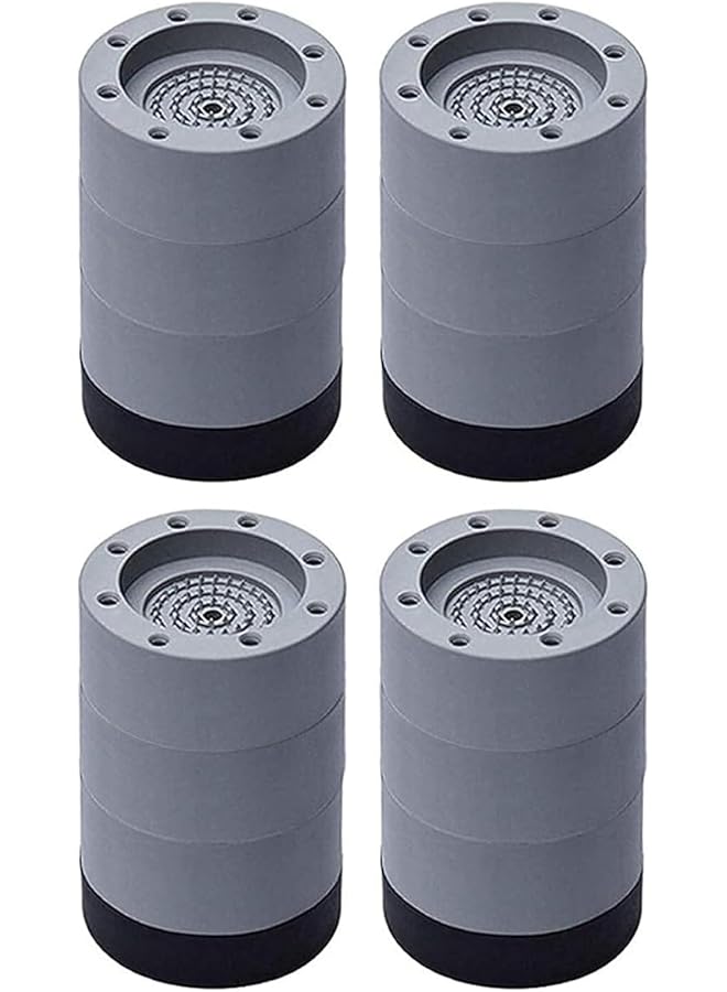 erorex Washing Machine Feet Pads Non Slip Washing Machine Mat Washing Machine Support Leg Shock And Noise Canceling Washing Machine Support For Protects Laundry Room Floor 4Pcs 6 Cm - Image 1