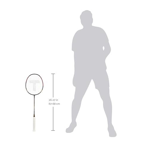 TANSO Astral 1.0 Composite Strung Badminton Racket with Free Full Racquet Cover (90 Grams, Jointless, High Strength Aluminium Frame, Carbon Fibre Shaft, 24 Lbs Tension) - Image 3