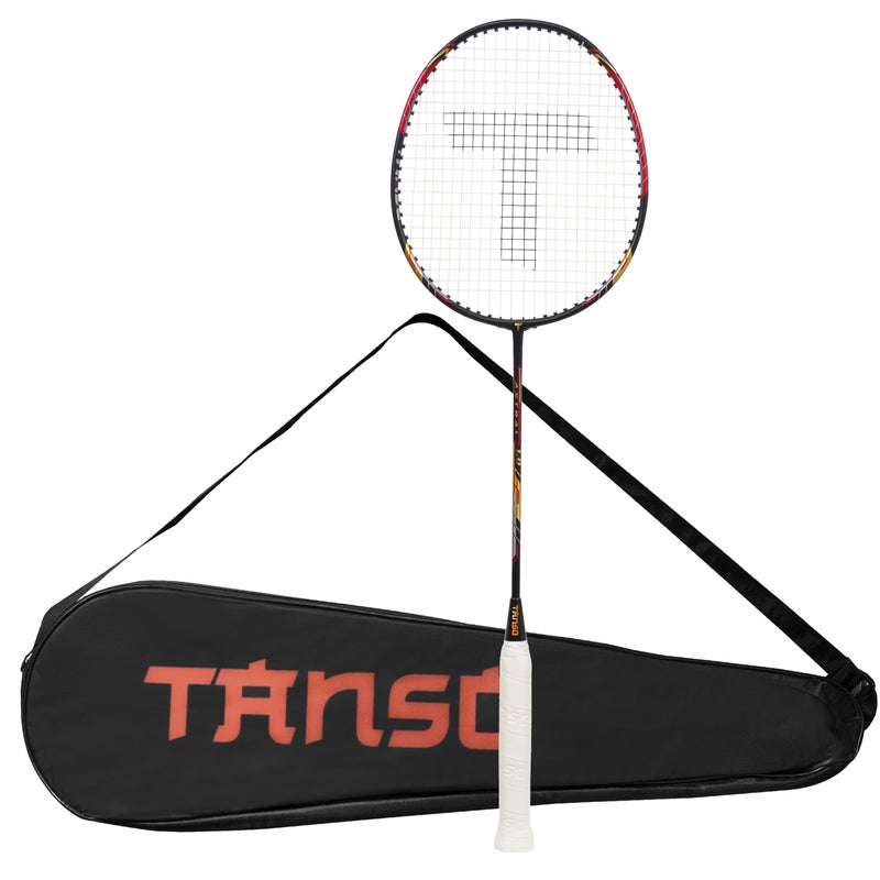 TANSO Astral 1.0 Composite Strung Badminton Racket with Free Full Racquet Cover (90 Grams, Jointless, High Strength Aluminium Frame, Carbon Fibre Shaft, 24 Lbs Tension) - Image 5