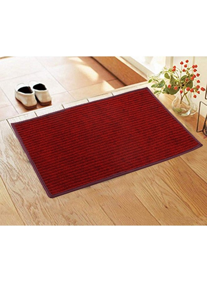 Kuber Industries Rectangular Door Mat|Circle Print Design & Soft Microfiber|Anti Slip & Water Absorbant|Size 56 X 37 Cm, Pack of 3 (Red, Maroon & Green) - Image 3