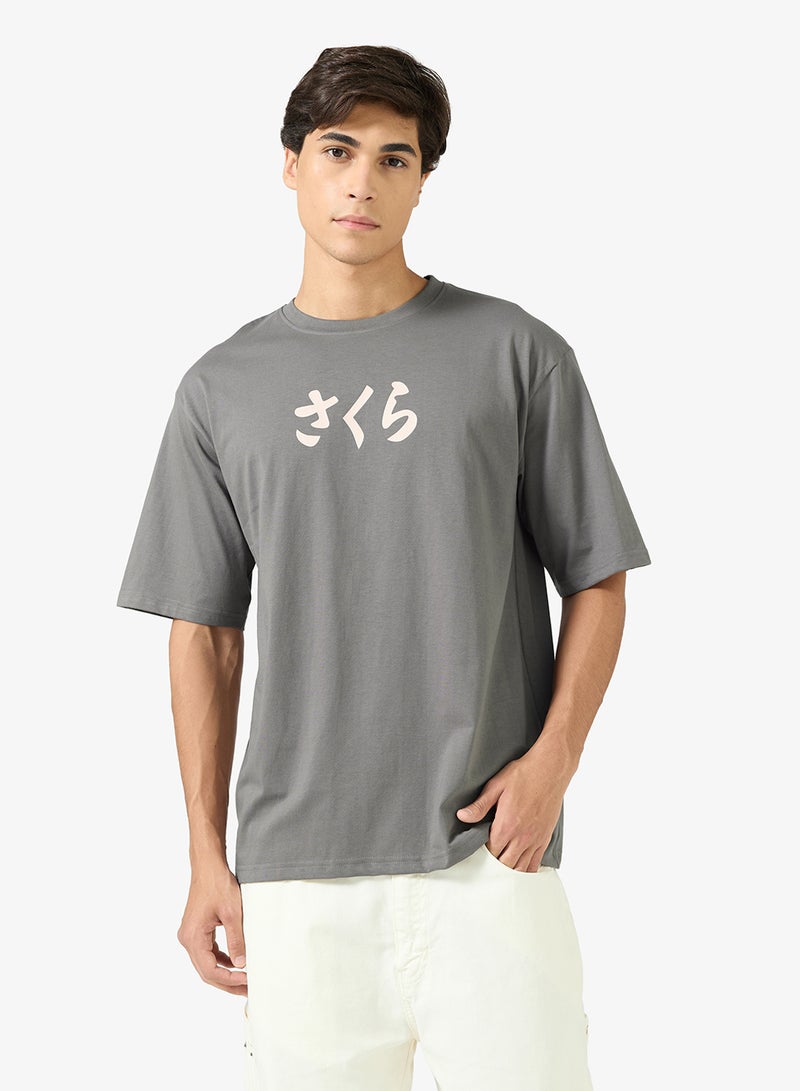 Seventy Five Graphic Print Oversized T-Shirt - Image 2