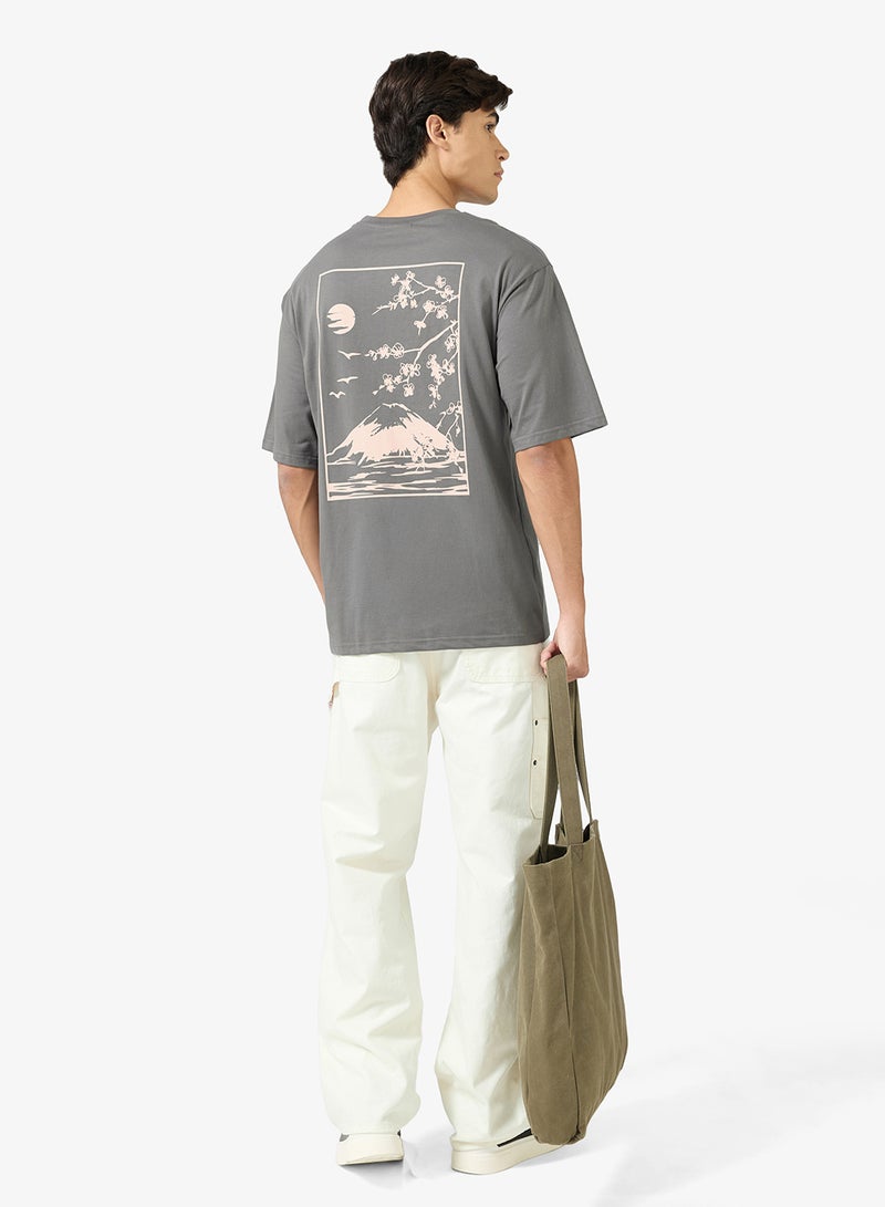 Seventy Five Graphic Print Oversized T-Shirt - Image 4