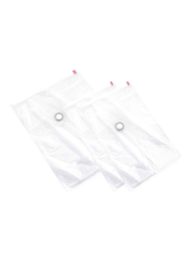 COMPACTOR 3-Piece Space-Saving Vacuum Bag Set Clear 30 x 3.5 x 17 cm RAN4127  - Image 3