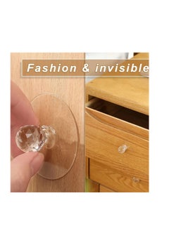 Generic Clear Cabinet Handles, Diamond Crystal Pull Knobs for Wardrobe, Kitchen, Cabinet, Bathroom Cabinet, Furniture Door Window (10pcs)  - Image 1