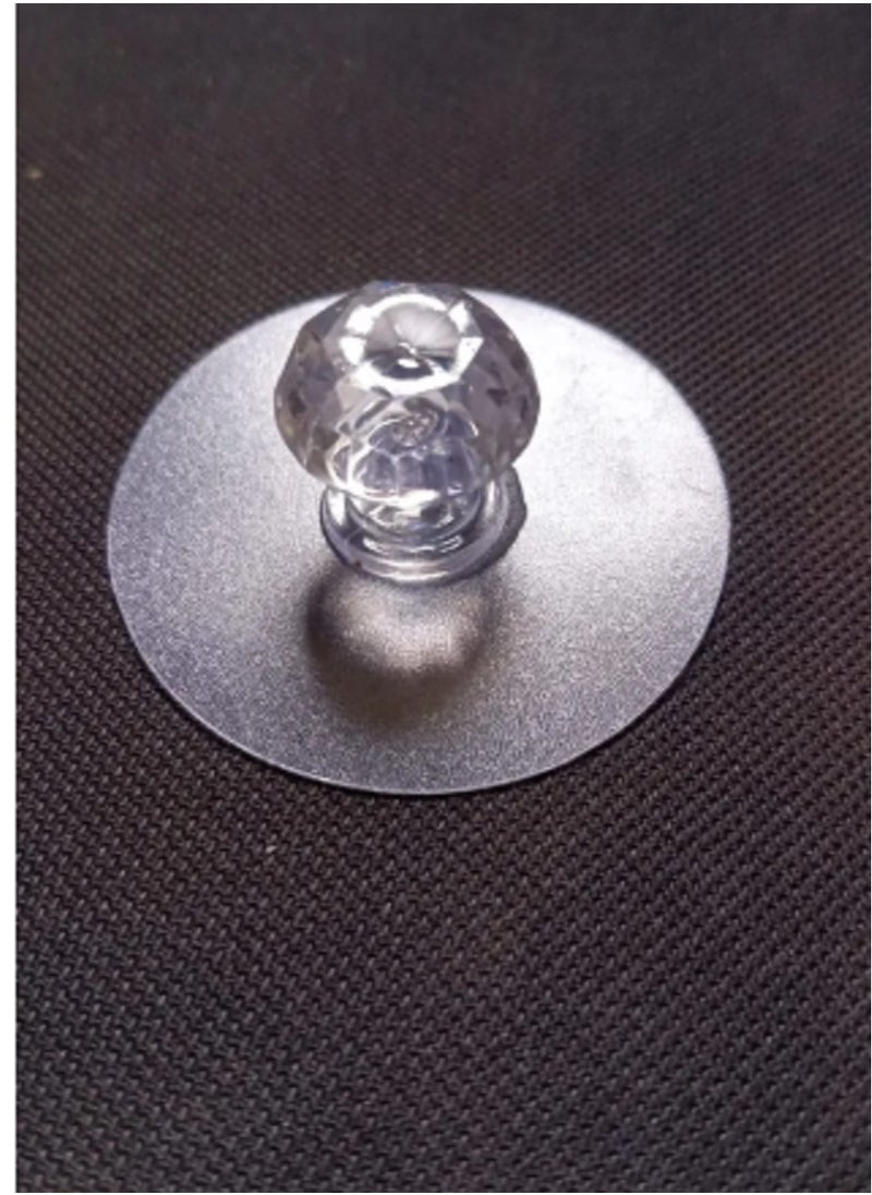 Generic - Clear Cabinet Handles, Diamond Crystal Pull Knobs for Wardrobe, Kitchen, Cabinet, Bathroom Cabinet, Furniture Door Window (10pcs) - Image 1