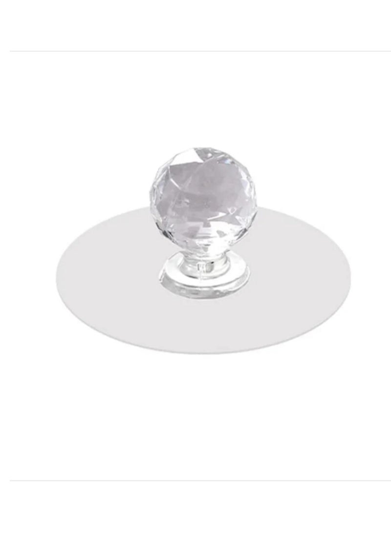 Generic - Clear Cabinet Handles, Diamond Crystal Pull Knobs for Wardrobe, Kitchen, Cabinet, Bathroom Cabinet, Furniture Door Window (10pcs) - Image 1