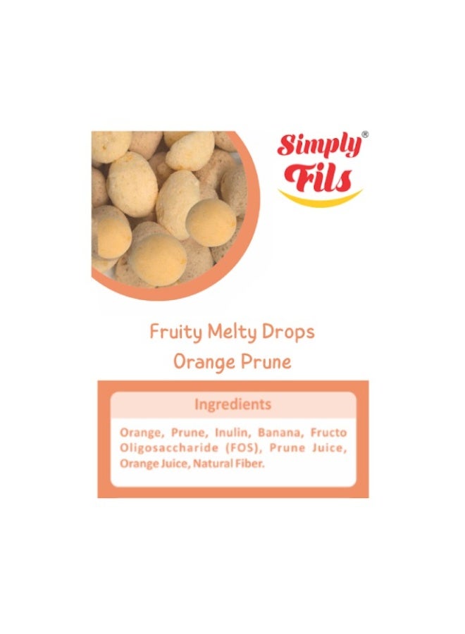 Simply Fils Fruits Melty Drops( pack of 2) Strawberry Banana, Orange Prune - Image 2