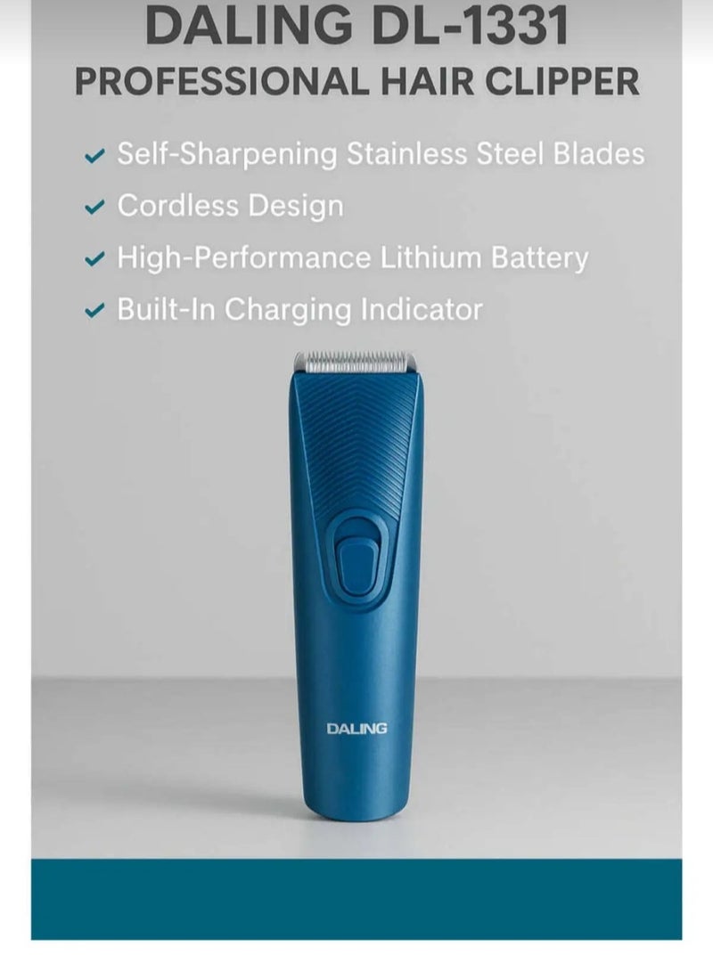 دالينغ ماكينة قص الشعر الاحترافية DL-1331 - لاسلكية، قابلة لإعادة الشحن، بطارية ليثيوم، شفرات حادة - Image 2