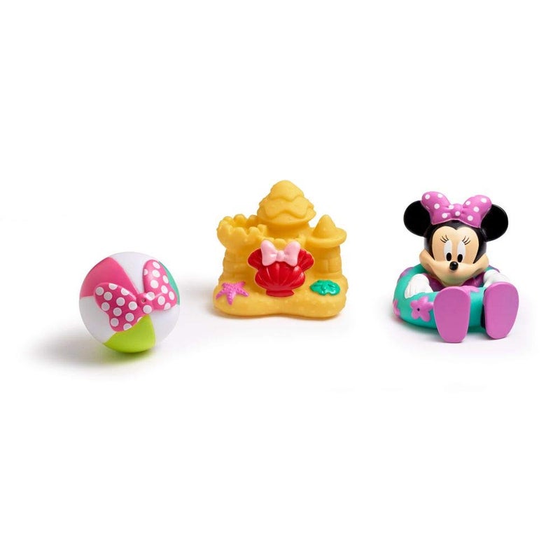 The First Years Disney Minnie Mouse Squirties Baby Bath Toys Squishy Toddler Toys for Bath Pool and Everyday 3 Count