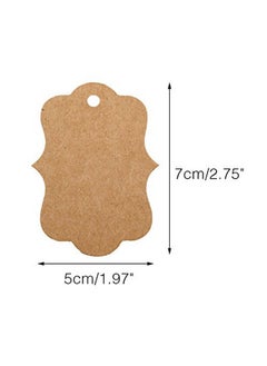 g2plus Blank Gift Tags With String 100Pcs Kraft Paper Hang Tags Wedding Favor Tags Gift Bags Tags Brown Hanging Price Tags For Arts & Crafts Gift Wrapping Christmas Merchandise (2.8''X 2'')  - Image 2