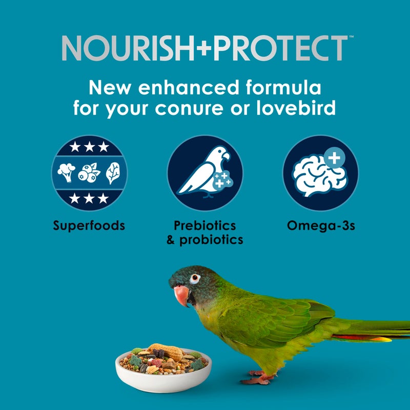 Kaytee Forti-Diet Pro Health Nourish+Protect Conure & Lovebird Food, Comprehensive Nutrition Backed by Science, Digestive Health, Immune Support, 4 pounds - Image 3