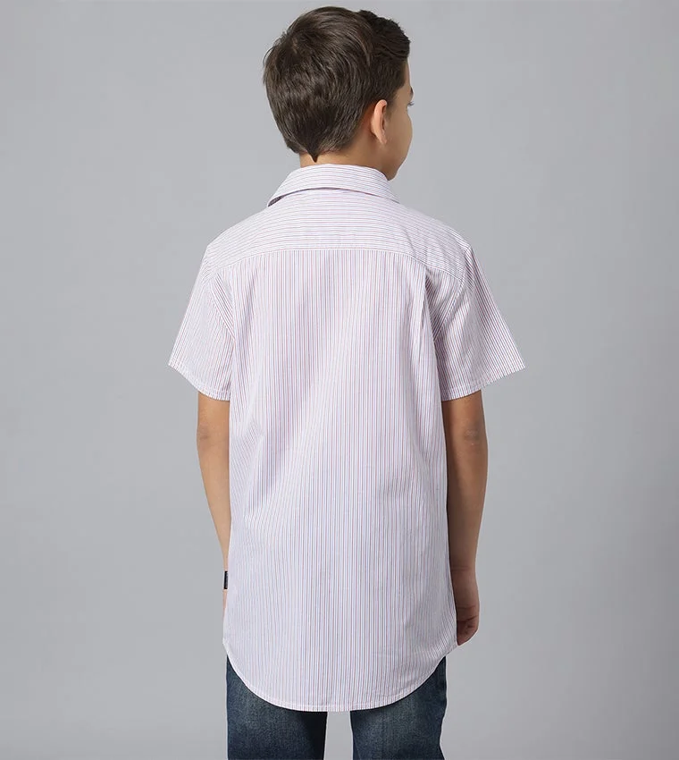 BEVERLY HILLS POLO CLUB  Logo Embroidered Short Sleeves Shirt for Men | Best Price UAE