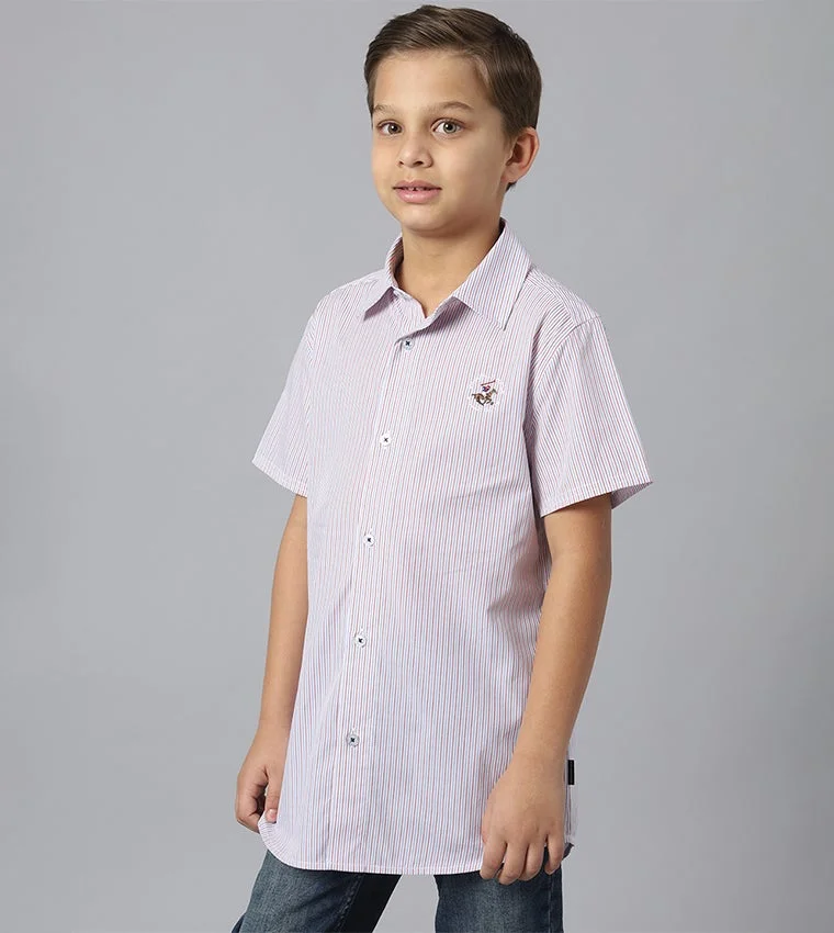 Logo Embroidered Short Sleeves Shirt