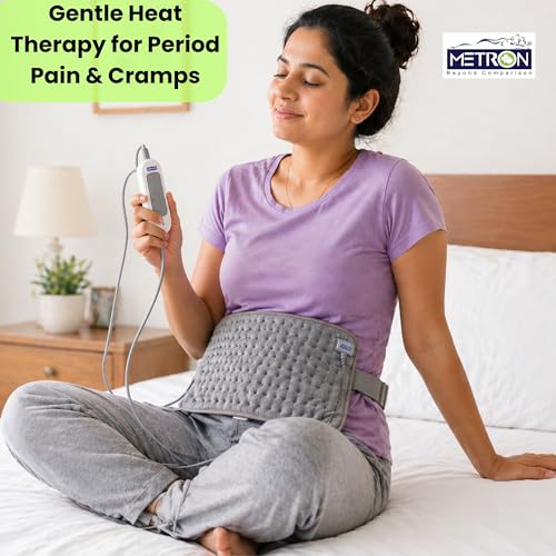 Metron Heating Pad for Pain Relief, Electric Heating Belt for Back Pain, GentleCare for Period Cramps, Lower Back and Muscle Relief, Heat Therapy Belt for Home Use HP002 - Image 2