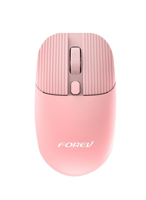 FV-198 Wireless Mouse – 2.4Ghz 1600DPI 4 Buttons -10m Range | Pink