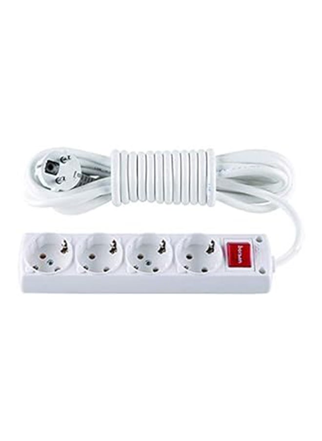 borsan - Borsan Turkish Power Strip 4 Outlet With Touch Switch (2m) - Image 1