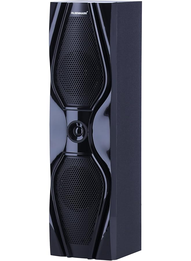 Olsenmark Multimedia Speaker 2.1 Ch With Usb Sd Fm Bluetooth And Remote Karaoke Disco Light Subwoofer Speaker: 8 Inch Satellite Speaker: 3 Inch Output: 18W*2 - Image 2