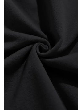 The Wert Unisex Zenitsu Design Front Back Printed Regular Fit Black Sweatshirt  - Image 4