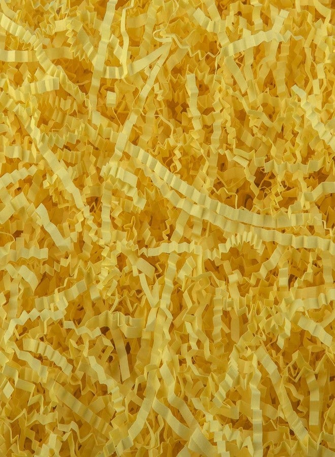 Caleihd Crinkle Cut Paper Grass Cushion Paper Streamer for Christmas Wedding Birthday Bridesmaid Engagement Craft Gift Boxes Bags Filler Decoration 4.5oz Yellow - Image 1