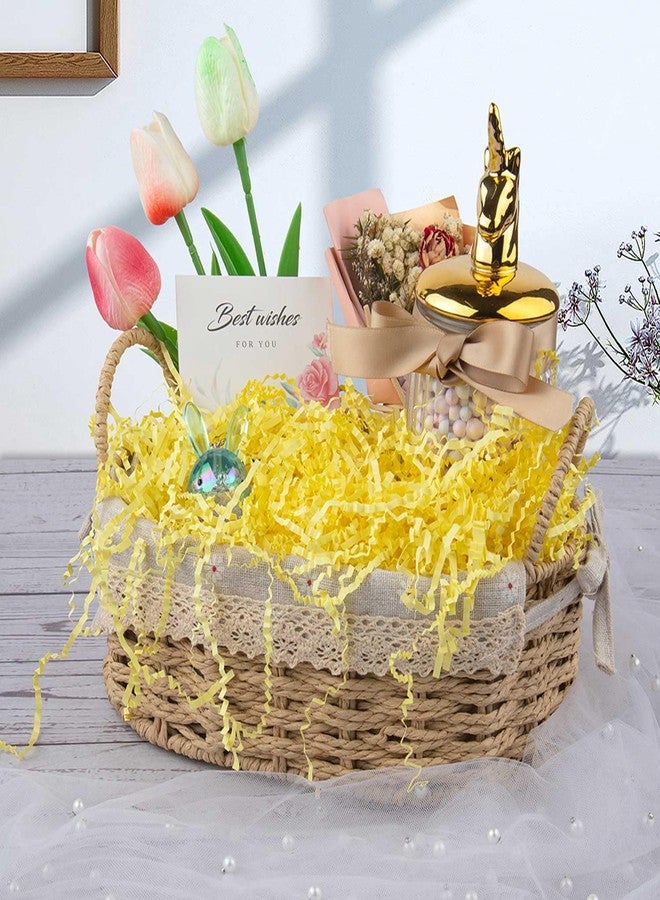 Caleihd Crinkle Cut Paper Grass Cushion Paper Streamer for Christmas Wedding Birthday Bridesmaid Engagement Craft Gift Boxes Bags Filler Decoration 4.5oz Yellow - Image 4