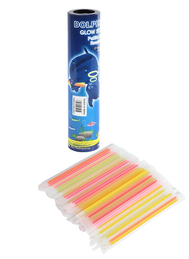 MAGIC VAULT Glow Sticks Bracelets Neon Stick Light 100 Pieces  - Image 1