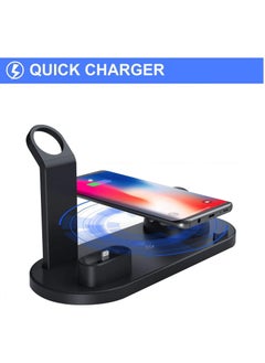 CATANES Wireless Charger for Samsung S22 Series Multiport Charging Station for Android iPhone Apple Watch with Type-C Micro USB Lightning Dock  - Image 4