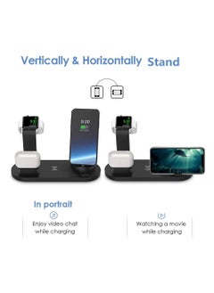 CATANES Wireless Charger for Samsung S22 Series Multiport Charging Station for Android iPhone Apple Watch with Type-C Micro USB Lightning Dock  - Image 3